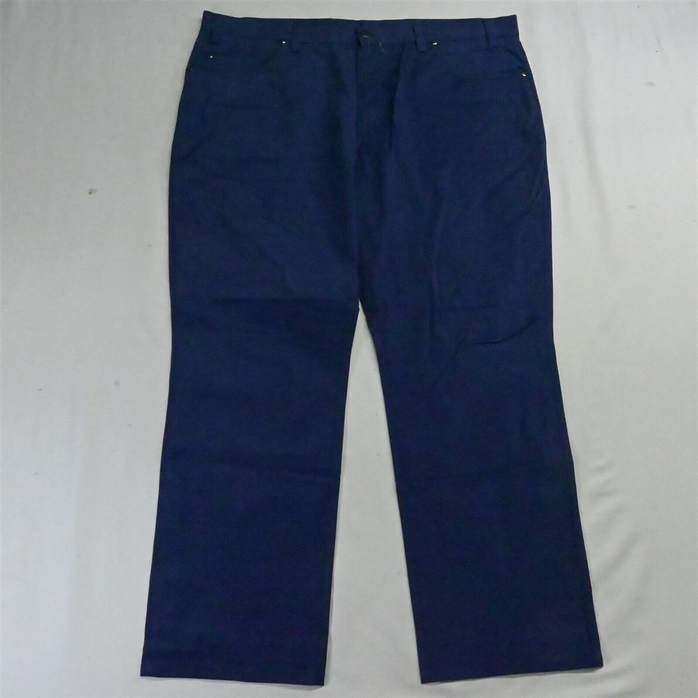 Tom James 42 x 30 Classic‎ Straight 5 Pocket Blue Cotton Twill Mens Jeans